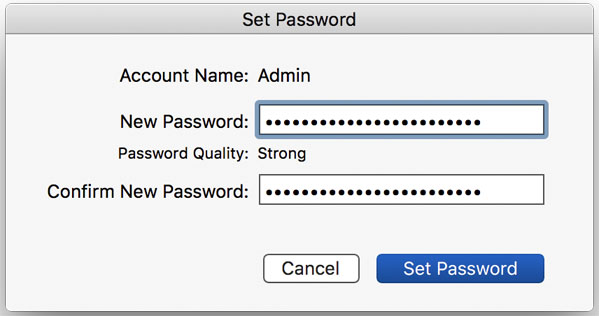 Set password